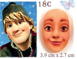Silikonform Gesicht Ice Kingdom Kristoff