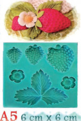 Silikonform Erdbeeren