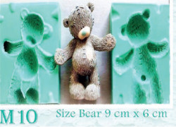 Silikonform-Teddybär