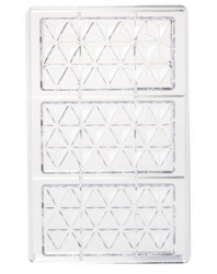 Polycarbonatform für Schokolade 13x7cm Pyramide