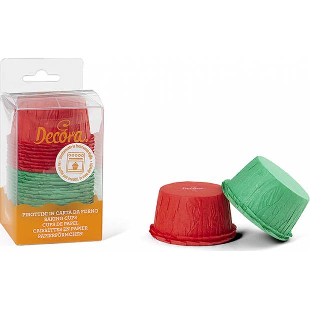Grüner und roter Muffin-Korb 25 Stück insgesamt
