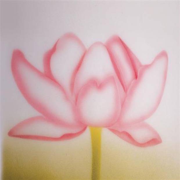 Schablone für Airbrush-Lotus
