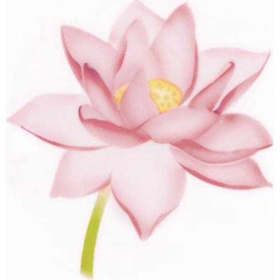 Schablone für Airbrush-Lotus
