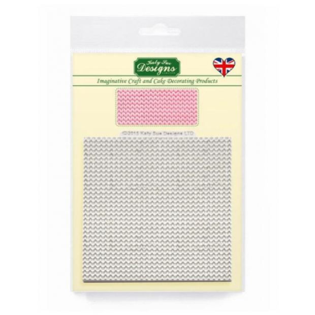 Strukturierte Strickmatte 10x10cm