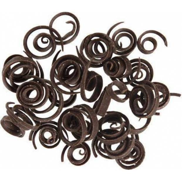 Schokoladendekoration Frizz Spiralen dunkel (70 g)
