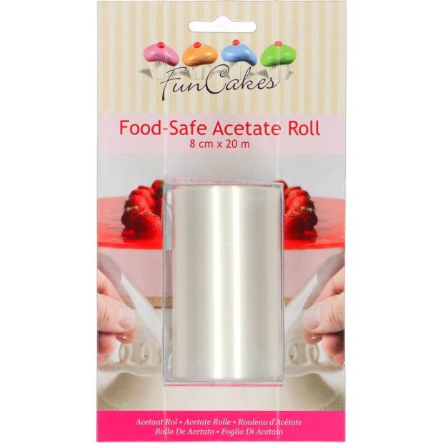 Acetatfolie für Torten 8cm x 20m