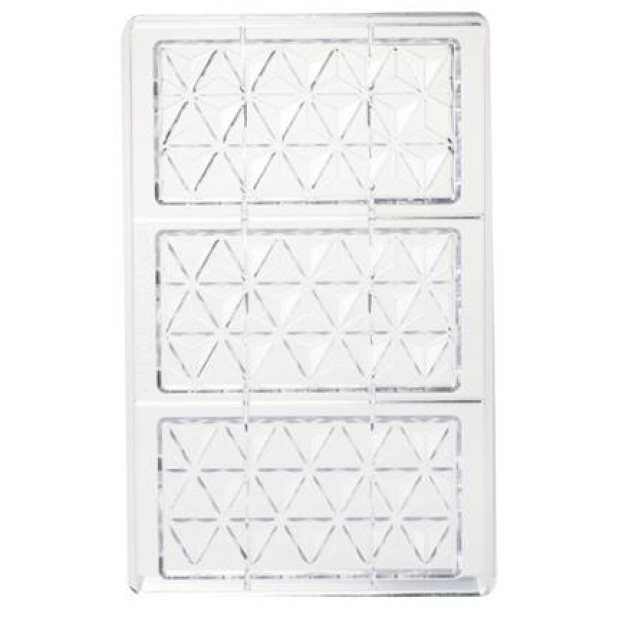 Polycarbonatform für Schokolade 13x7cm Pyramide