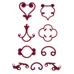 Marker 9Stück Ornamente