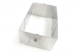 Einstellbare quadratische Form mittel (Höhe 12cm)