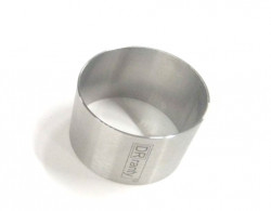 Edelstahlform Patisse Durchmesser 7,5cm, Höhe 5 cm