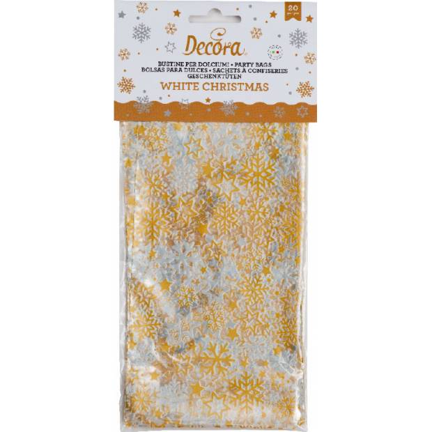 Bonbontüte 24x12,5x3cm Sterne 20 Stk.