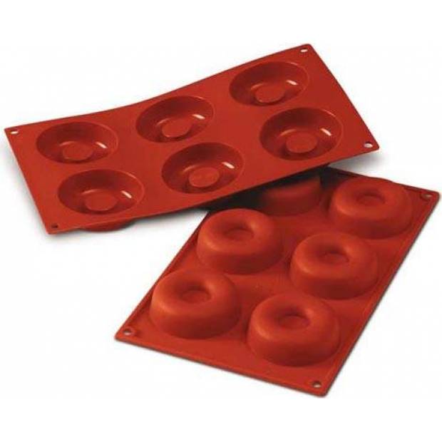 Silikonform für Donuts 372ml für 6 Stück