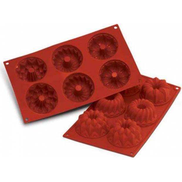 Silikonform für Minibrötchen 600ml für 6 Stk.