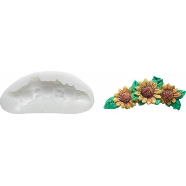 Silikonform für Sonnenblumen 95x43mm