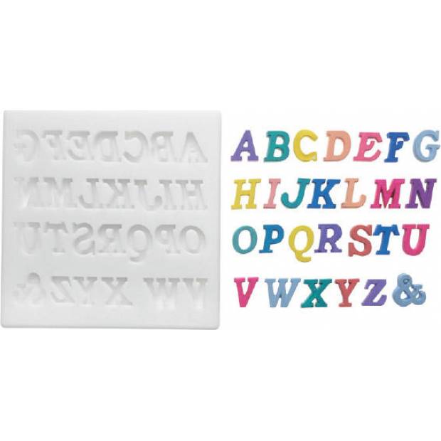 Silikonform für Buchstaben 18x15mm