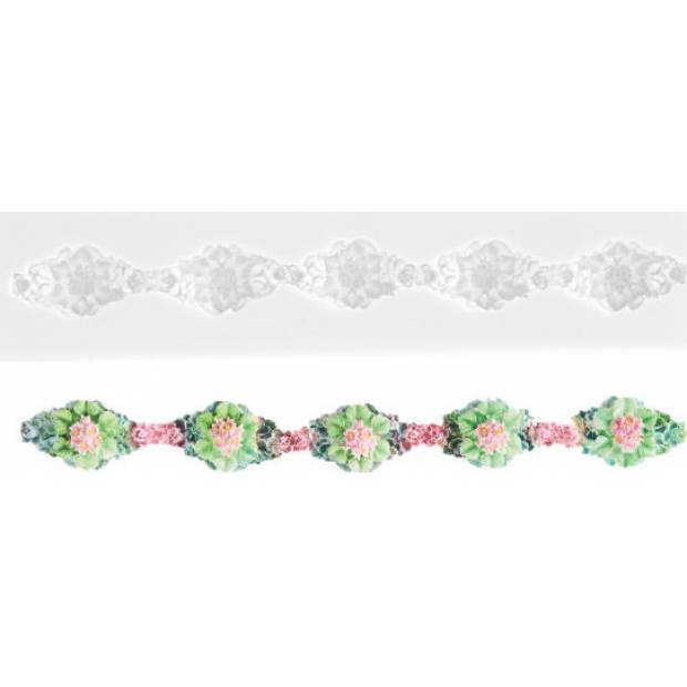 Silikonform floraler Rand 200x11mm