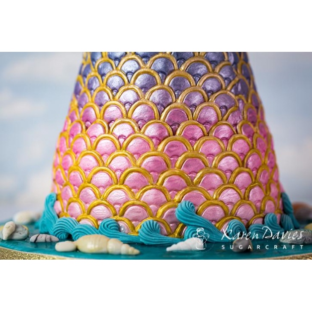 Schuppenstruktur der Silikonform