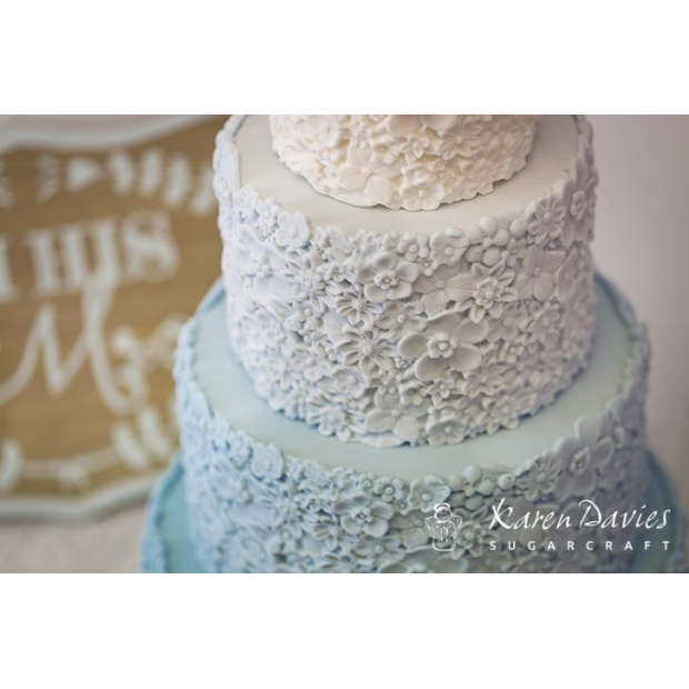 Silikonform Blumen Oberfläche LB11368