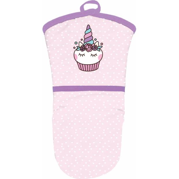 Küchenhandschuh mit Silikon-Einhorn-Handfläche