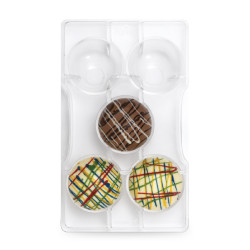 Polycarbonatform für Schokoladenhalbkugel