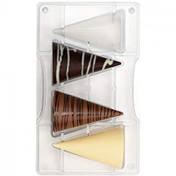 Polycarbonatform für Schokoladenturm groß 19,5×12 cm