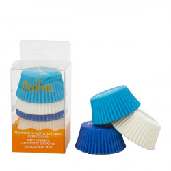 Blaue und weiße Muffin-Körbchen 75pcs 5x3,2cm