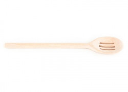 Ovaler Kochlöffel mit Löchern, 30 cm lang