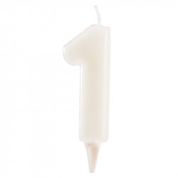Tortenkerze Nummer 1 leuchtet im Dunkeln 6cm