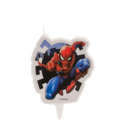 Spiderman Kuchen Kerze 7cm