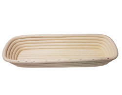 Rattankorb zum Abheben von Hefeteigbrot 36x14x6cm