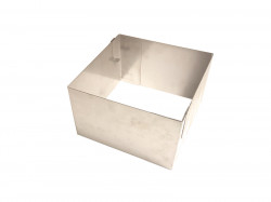 Solide erweiterbare Form quadratisch 15x15cm (Höhe 12cm)