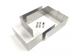 Einstellbare quadratische Form mittel (Höhe 8cm)