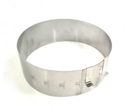 Einstellbare Form rund 18-21 cm (Höhe 8cm)