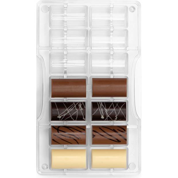 Polycarbonatform für Schokolade Cilindro medium