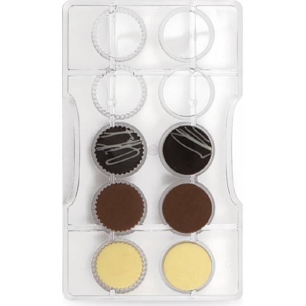 Polycarbonatform für Schokolade Dischetti