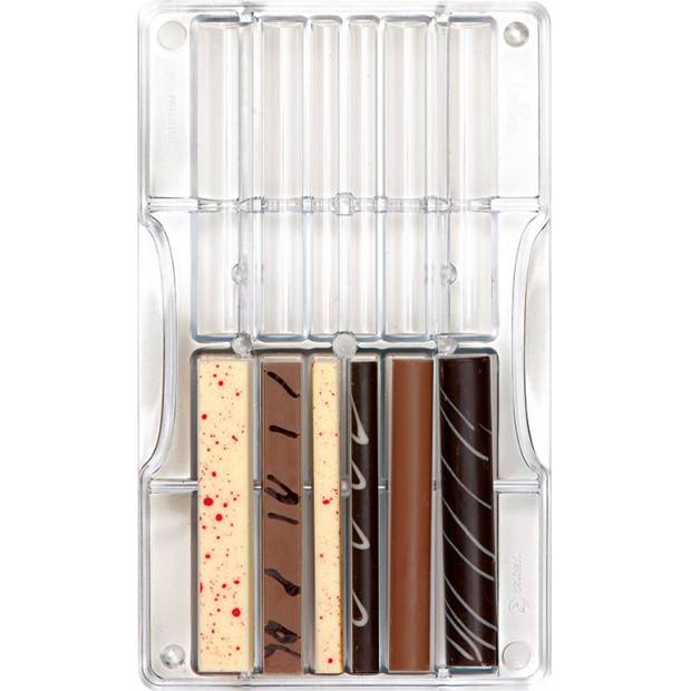 Polycarbonatform für Schokoladenstangen