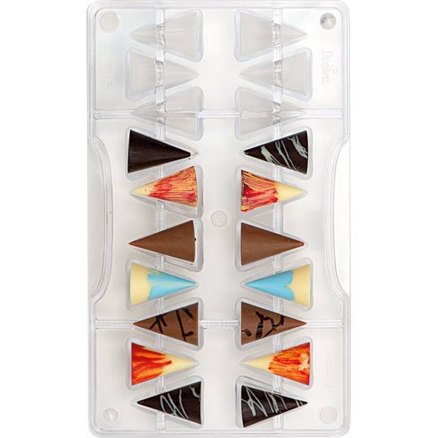 Polycarbonatform für Schokolade Kegel klein