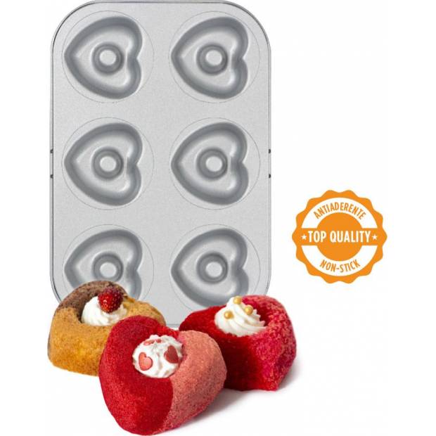 Backform Antihaftbeschichtung Herz 27x18cm