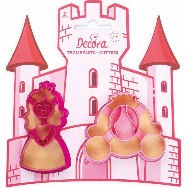 Ausstecher-Set Prinzessin und Kutsche 2 Stück