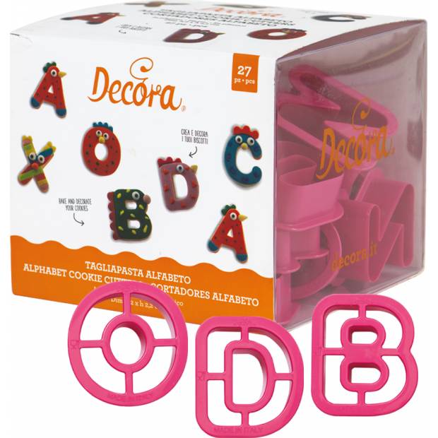 Alphabetausstecher 27Stück 5,2x2,2cm