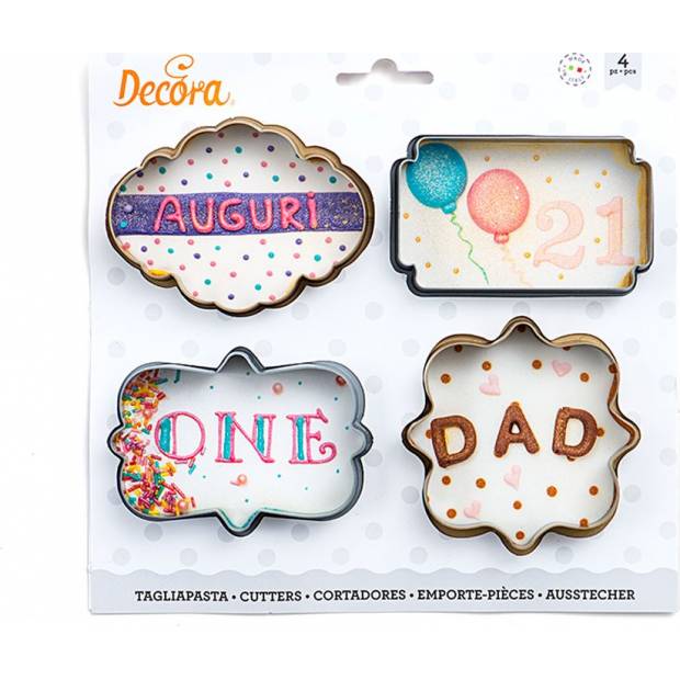 Ausstechformen Rahmen 4 Stück