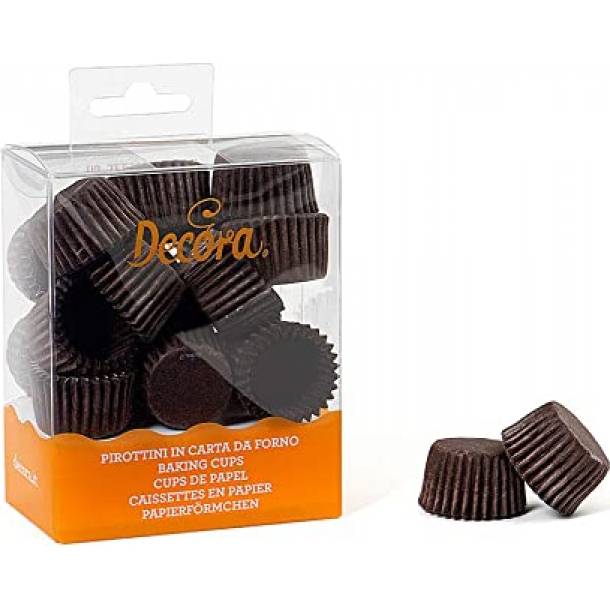 Braune Pralinenkörbchen 200 Stück 2,7x1,7cm