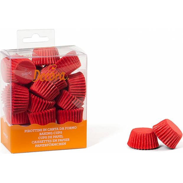 Rote Pralinenkörbchen 200St. 2,7x1,7cm