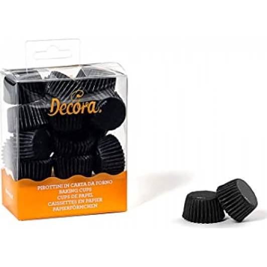 Schwarze Pralinenkörbchen 200 Stück 2,7x1,7cm