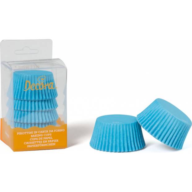 Blaue Muffin-Körbchen 75Stk 5x3,2cm