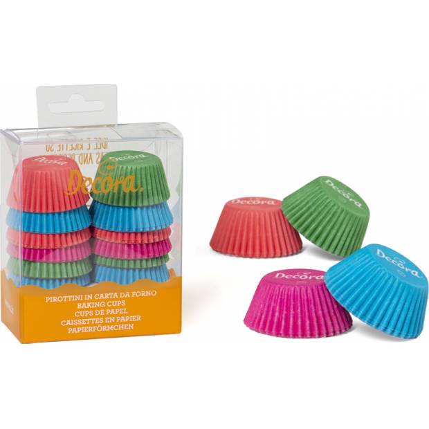 Mini-Muffin-Körbchen 200 Stück 32x22mm pastellfarben