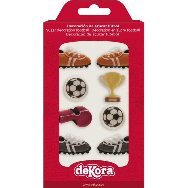 Zuckerguss Verzierung 8 Stk Fußball