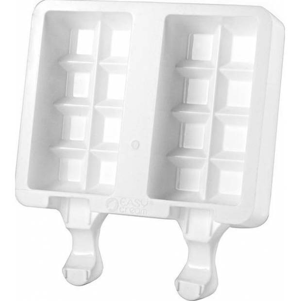 Silikonform für Eis am Stiel - 2 Stück Schokolade