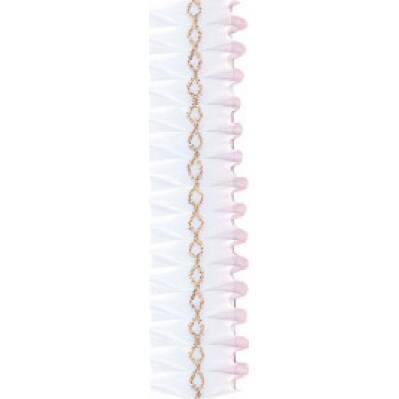 Dekorative Bordüre am Rand der Torte 1m in weiß