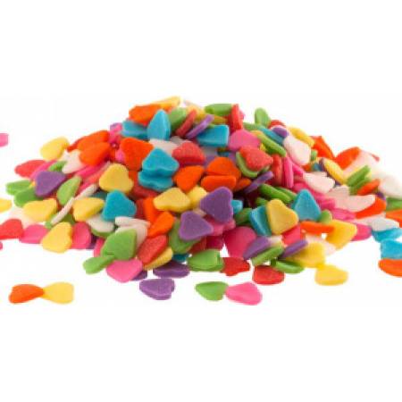 Zuckerherzen 100g gefärbt